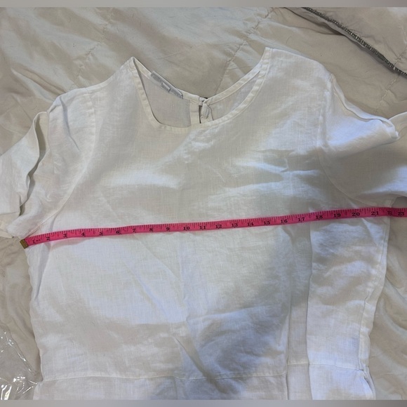 Bryn Walker Bre 100% linen tunic in white- Size Medium - Picture 7 of 7